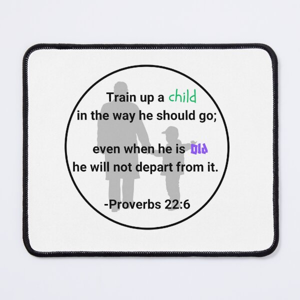 Item preview, Train up a child - Proverbs 22:6 designed and sold by hopecreekinds.