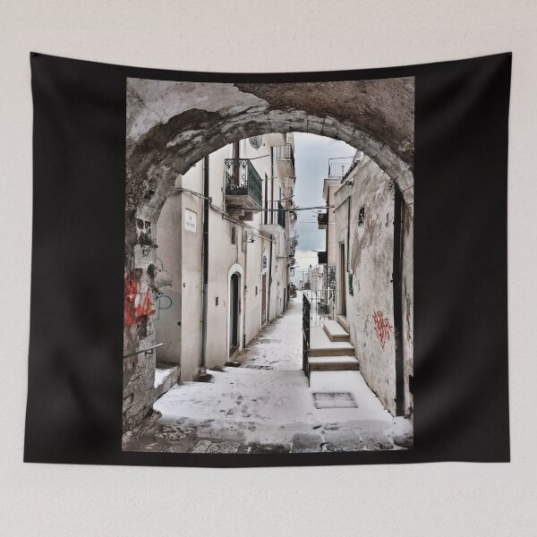 Item preview, Snowy Monte Sant'Angelo: Beneath the Ancient Arch designed and sold by EpicVistas.