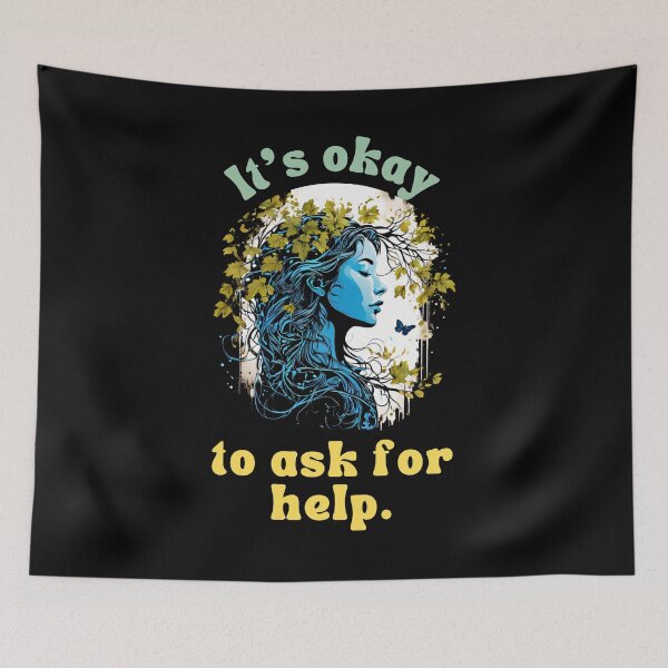 Item preview, It's okay to ask for help. designed and sold by Mechanical-Artt.