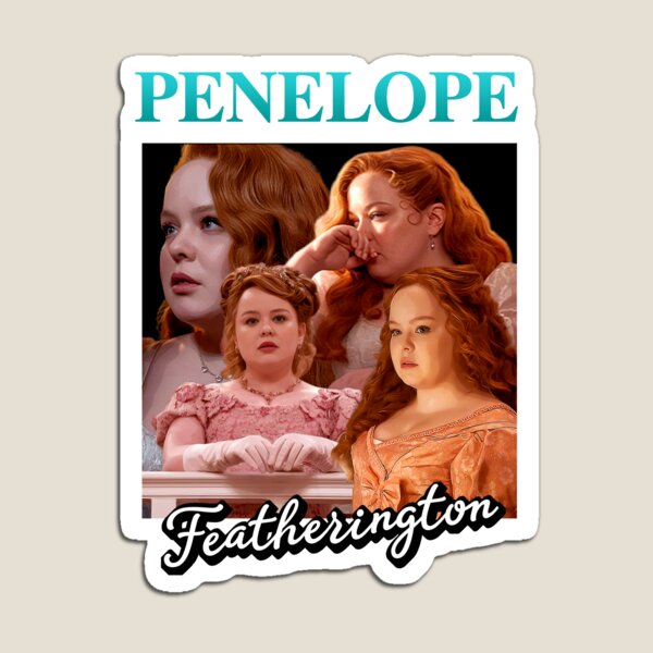 Aperçu de l'œuvre Penelope Featherington Les Bridgerton des années 90 Netflix créée et vendue par KamiTrendz.