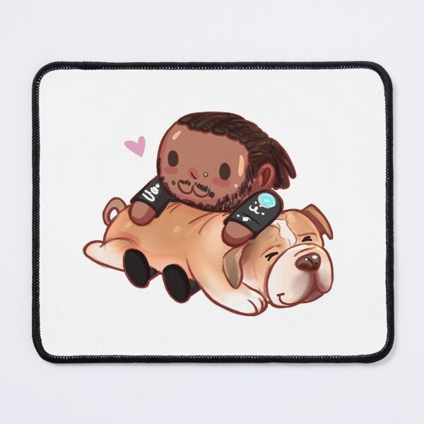 Item preview, Lewis Hamilton and Roscoe designed and sold by Babu's Pitstop Café.