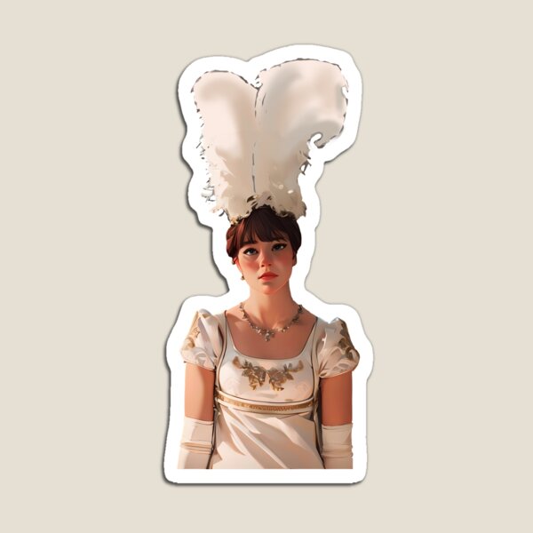 Aperçu de l'œuvre Eloise Bridgerton premier portrait - Bridgerton Fan Art créée et vendue par EmeraldeaArt.