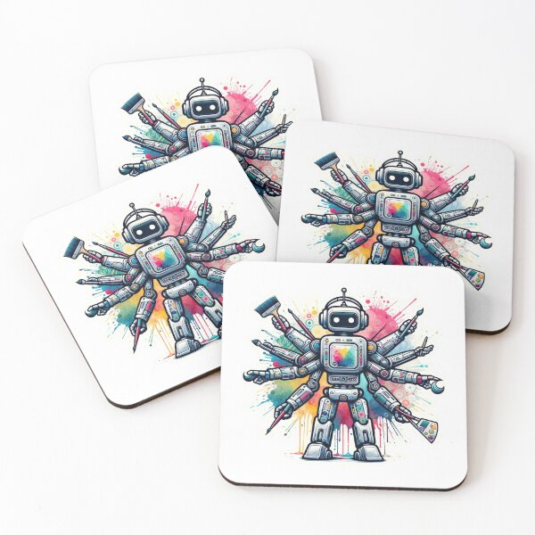 Item preview, Retro Artist Bot designed and sold by pixelpulsenyc.