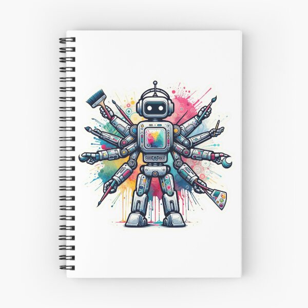 Item preview, Retro Artist Bot designed and sold by pixelpulsenyc.
