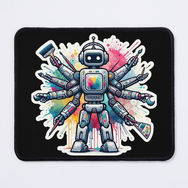Item preview, Retro Artist Bot designed and sold by pixelpulsenyc.