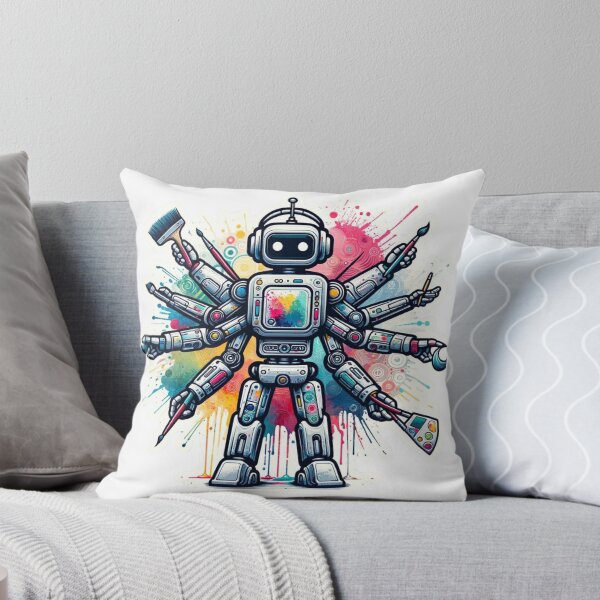 Item preview, Retro Artist Bot designed and sold by pixelpulsenyc.