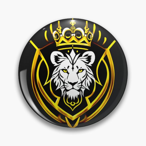 Item preview, Monarch's Gaze: The Stalwart Lion Shield with Crowned Pride designed and sold by Highlandkings.