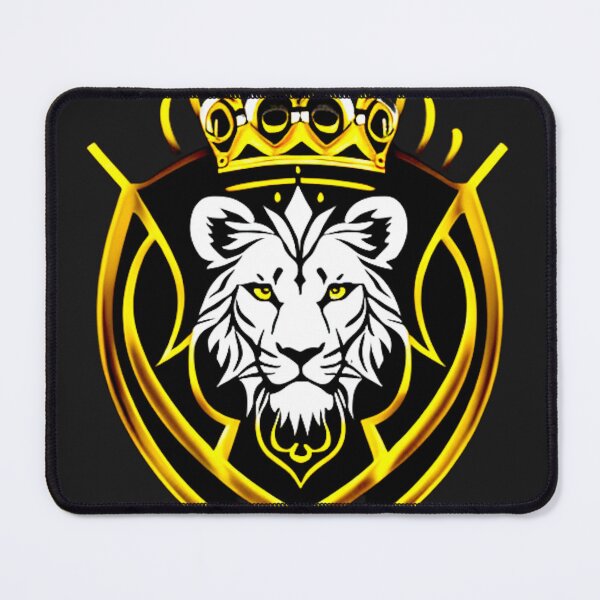 Item preview, Monarch's Gaze: The Stalwart Lion Shield with Crowned Pride designed and sold by Highlandkings.