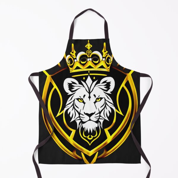 Item preview, Monarch's Gaze: The Stalwart Lion Shield with Crowned Pride designed and sold by Highlandkings.