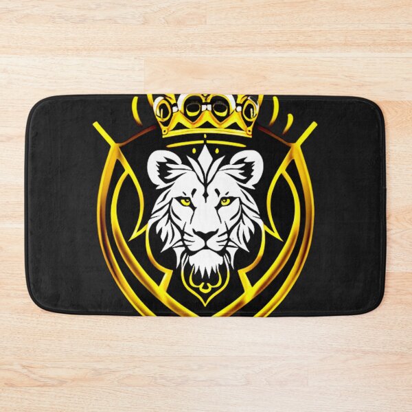 Item preview, Monarch's Gaze: The Stalwart Lion Shield with Crowned Pride designed and sold by Highlandkings.