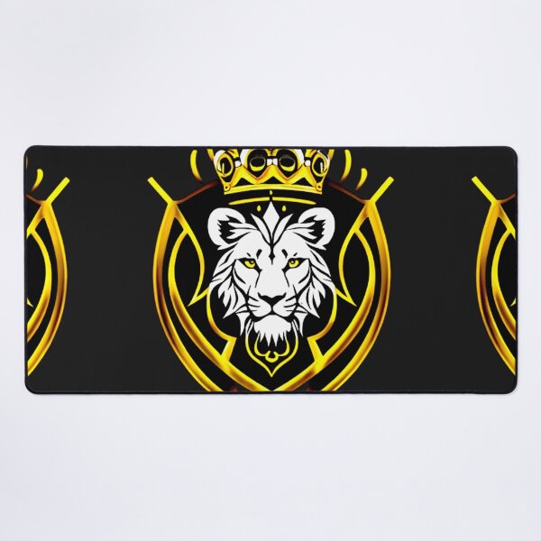 Item preview, Monarch's Gaze: The Stalwart Lion Shield with Crowned Pride designed and sold by Highlandkings.