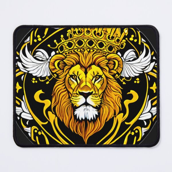 Item preview, Sovereign Roar: The Majestic Lion Crowned in Resplendent Glory designed and sold by Highlandkings.