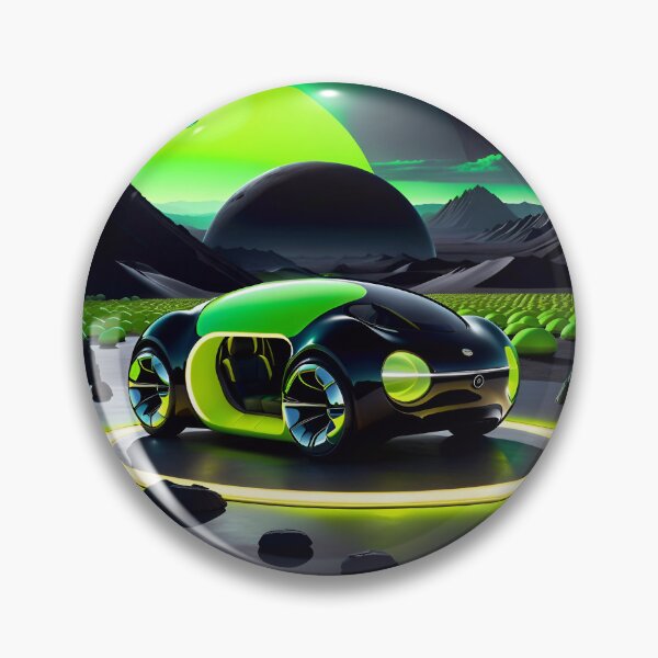 Item preview, Cool Futuristic Electric Sports Car On A Alien Planet designed and sold by TheArtOfPat.