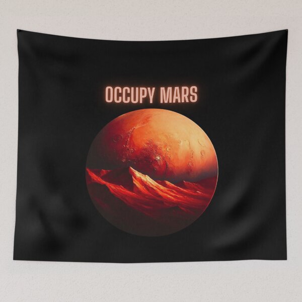 Item preview, Occupy mars designed and sold by TEEJAMBOREE.