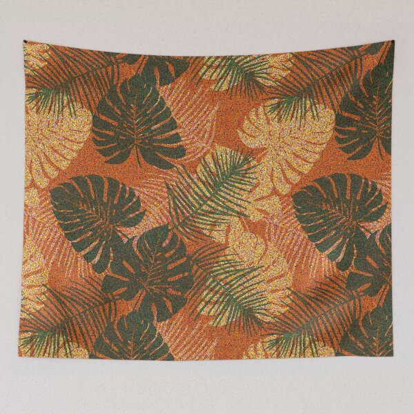 Item preview, Tropical Pixelation A Modern Mosaic of Lush Leaves designed and sold by StudioChimera.