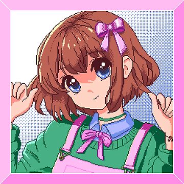 Artwork thumbnail, Happy Girl Frame pixel art by Retroperks