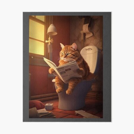 Item preview, Fat Cat Toilet Newspaper designed and sold by CodeCrush.