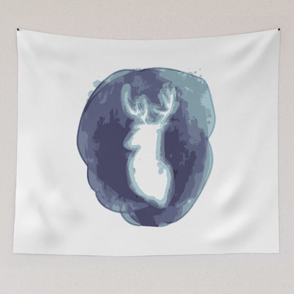 Item preview, Expecto Patronum! Minimalist Deer Patronus Art by Eyesasdaggers designed and sold by eyesasdaggers.