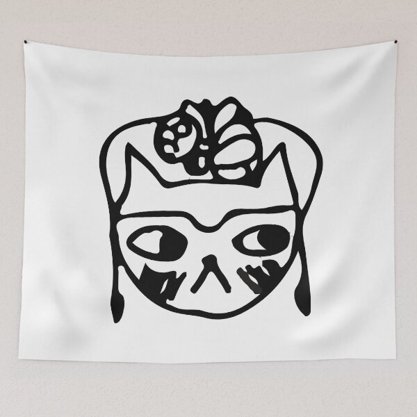 Item preview, Frida Kahlo Cat Art Print – Empowering Feminist Design for Fierce Femmes designed and sold by eyesasdaggers.
