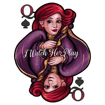 Artwork thumbnail, QOS I Watch Her Play Card Themed Design by Vixen-Games
