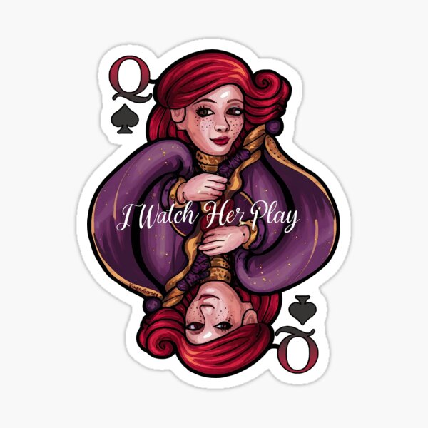 Item preview, QOS I Watch Her Play Card Themed Design  designed and sold by Vixen-Games.