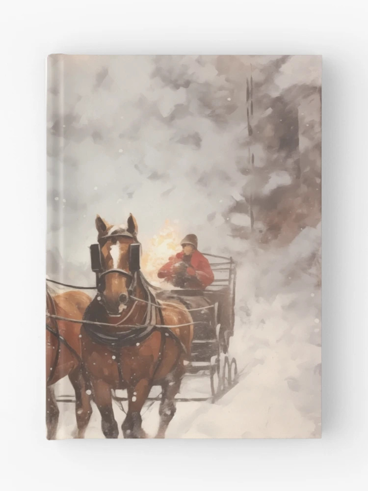 Thumbnail 1 of 3, Journal, Winter Sleigh Ride designed and sold by BPartstudio.