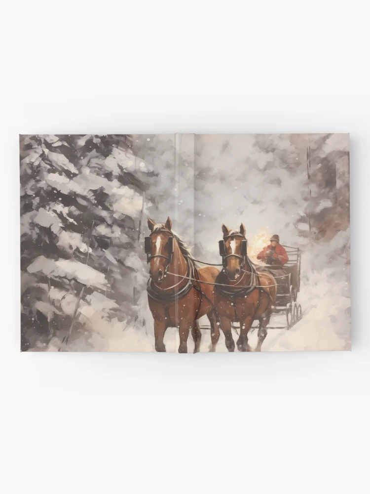 Thumbnail 2 of 3, Journal, Winter Sleigh Ride designed and sold by BPartstudio.