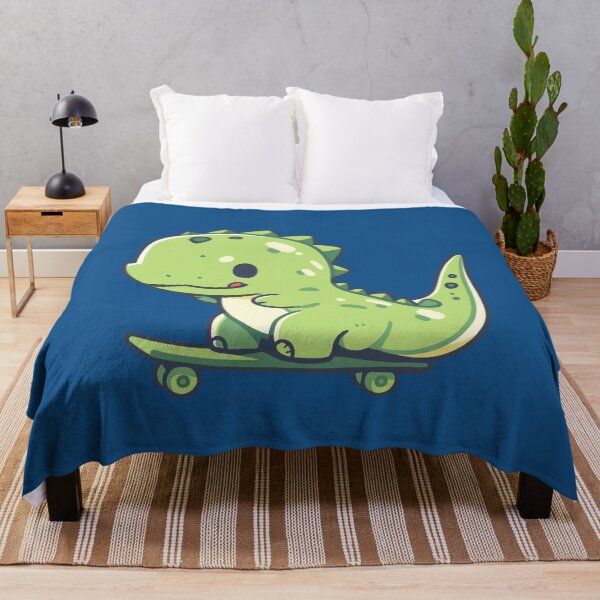 Item preview, Cute Dino Skateboarding designed and sold by NosandEdgy.