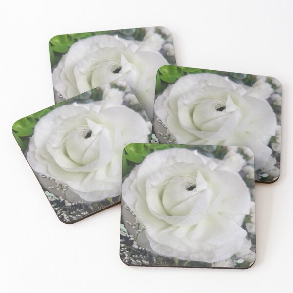 Item preview, Close-up White Flower Starting to Bloom designed and sold by WhiteSoftPetals.