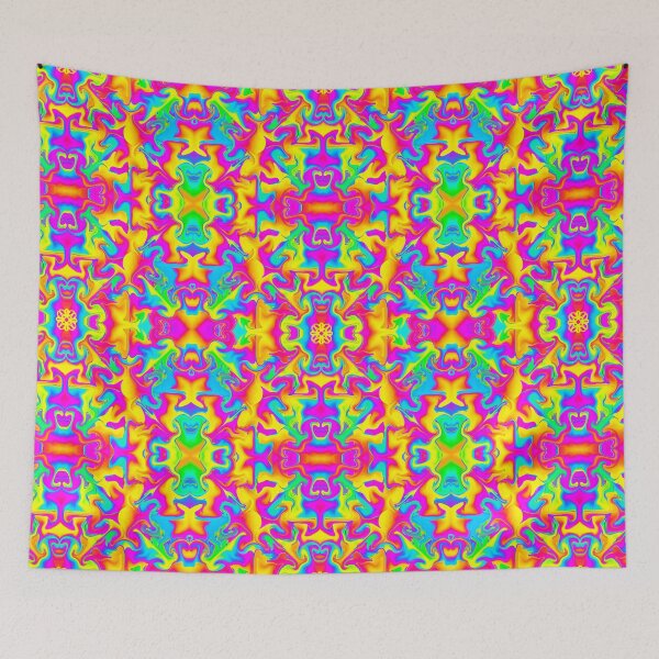 Item preview, Neon Symmetrical Seamless pattern designed and sold by Fantacaroo Designs.