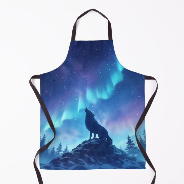 Item preview, Anime Wolf Howling Under Aurora designed and sold by GiftsofAsili.
