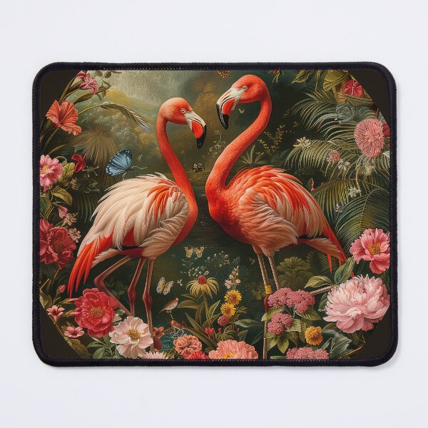 Item preview, Floral Elegance: Flamingos Among Blossoms designed and sold by plam50.