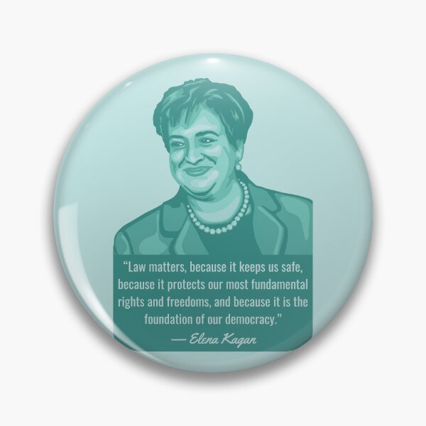 Item preview, Elena Kagan Portrait and Quote designed and sold by Unhinged Heather.