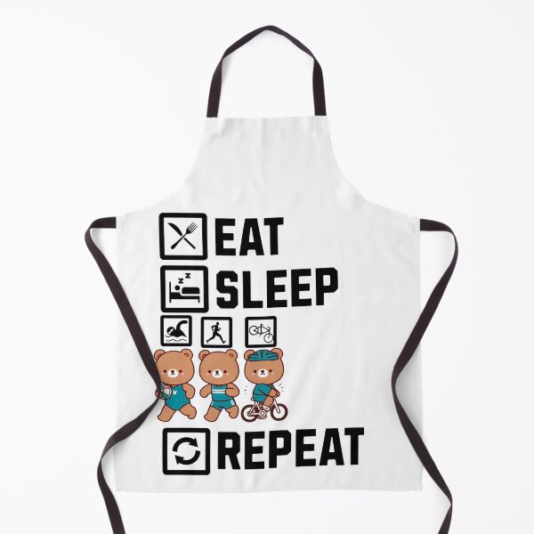 Item preview, Eat Sleep Swim Bike Run Repeat Bear designed and sold by LemuellTrends.