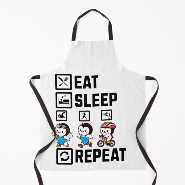 Item preview, Eat Sleep Swim Bike Run Repeat Penguin designed and sold by LemuellTrends.
