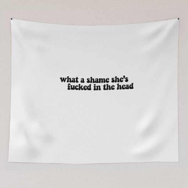 Item preview, what a shame she's fucked in the head  designed and sold by CharmStudio.