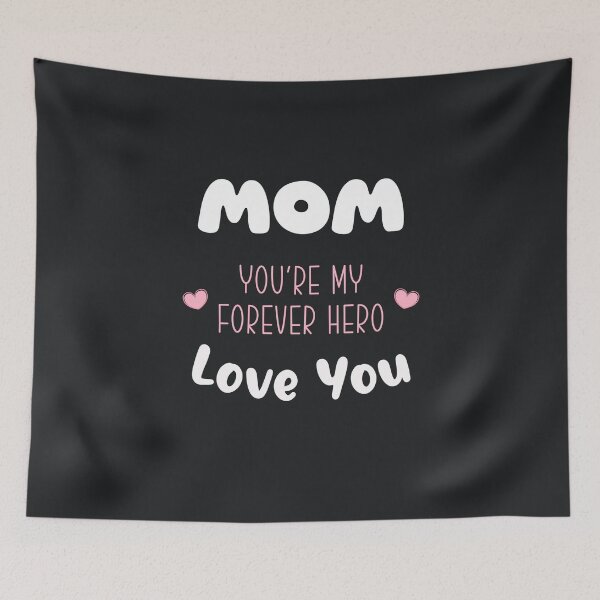 Item preview, Copy of Mom, You're My Forever Hero: Love You : From EgyApe Artists  (2nd design) designed and sold by egyape ⭐⭐⭐⭐⭐.
