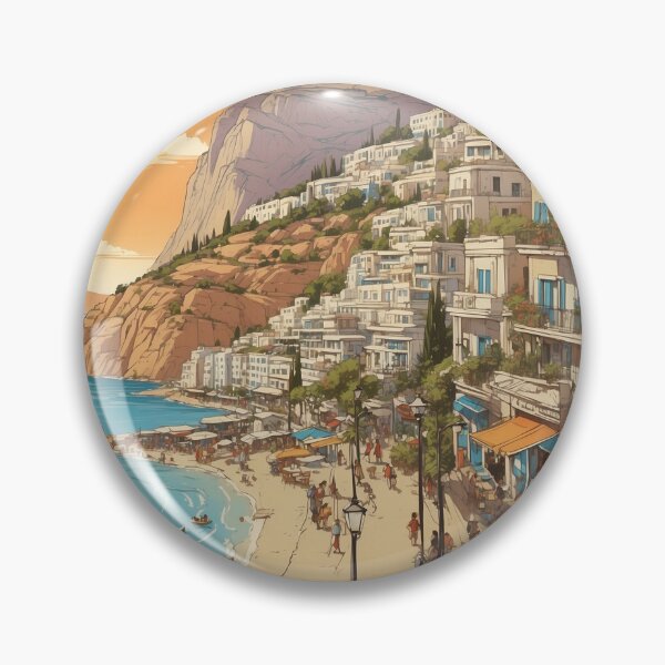 Item preview, Loutraki Greece Vintage Travel Tourism  designed and sold by TravelersGems.