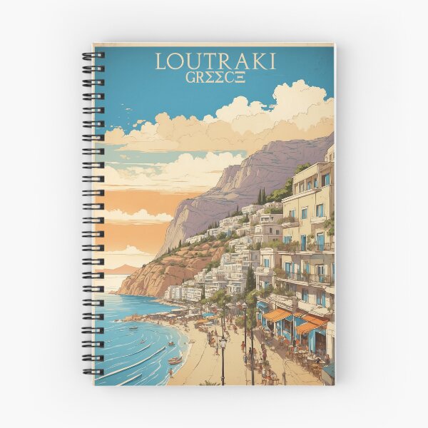 Item preview, Loutraki Greece Vintage Travel Tourism  designed and sold by TravelersGems.