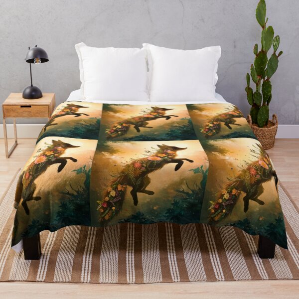 Artikelvorschau, Fuchs-Porträt. Fuchs-Silhouette, Blumenfuchs, abstrakter Fuchs, Fantasiefuchs, wunderlicher Fuchs, Fuchsmuster entworfen und verkauft von FoxVibes.