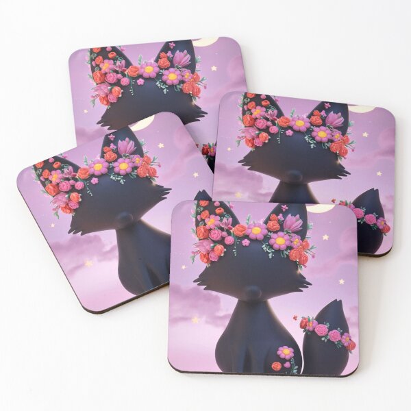 Item preview, Fox Portrait. fox silhouette, floral fox, abstract fox, fantasy fox, whimsical fox, fox pattern designed and sold by FoxVibes.