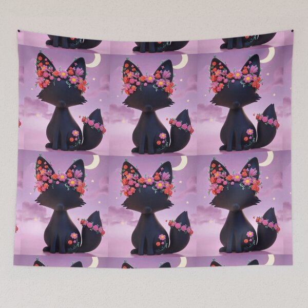 Artikelvorschau, Fuchs-Porträt. Fuchs-Silhouette, Blumenfuchs, abstrakter Fuchs, Fantasiefuchs, wunderlicher Fuchs, Fuchsmuster entworfen und verkauft von FoxVibes.