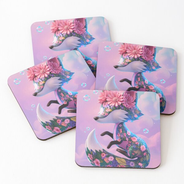 Artikelvorschau, Fuchs-Porträt. Fuchs-Silhouette, Blumenfuchs, abstrakter Fuchs, Fantasiefuchs, wunderlicher Fuchs, Fuchsmuster entworfen und verkauft von FoxVibes.