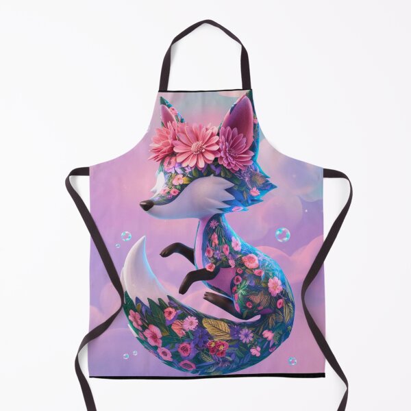 Item preview, Fox Portrait. fox silhouette, floral fox, abstract fox, fantasy fox, whimsical fox, fox pattern designed and sold by FoxVibes.