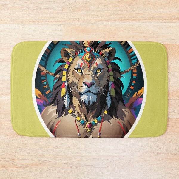 Item preview, Native American Lion Warrior Chief designed and sold by TheArtOfPat.