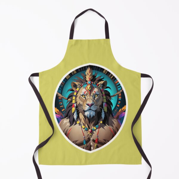 Item preview, Native American Lion Warrior Chief designed and sold by TheArtOfPat.