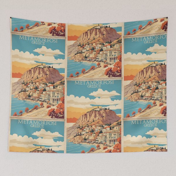 Item preview, Metamorfosi Greece Vintage Travel Tourism  designed and sold by TravelersGems.