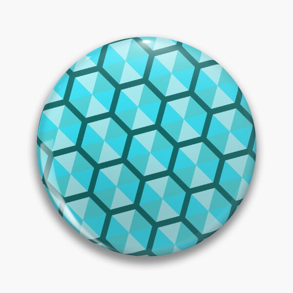 Item preview, Teal Multicolor Umbrella Hexagons Honeycomb Grid Party Pattern designed and sold by Alchemy-A-La-G.