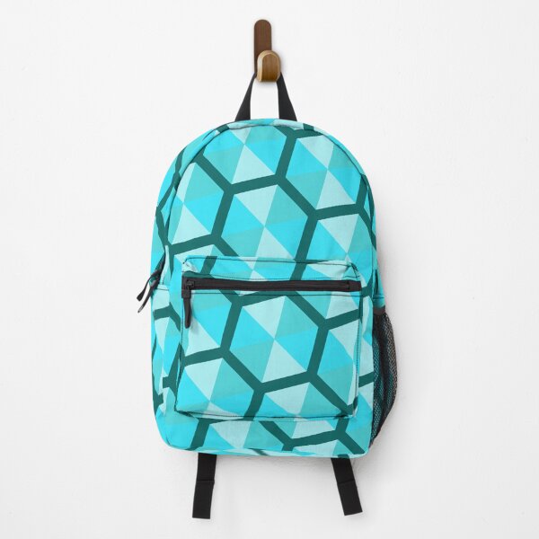 Item preview, Teal Multicolor Umbrella Hexagons Honeycomb Grid Party Pattern designed and sold by Alchemy-A-La-G.