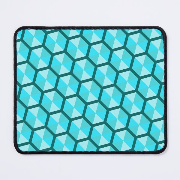 Item preview, Teal Multicolor Umbrella Hexagons Honeycomb Grid Party Pattern designed and sold by Alchemy-A-La-G.